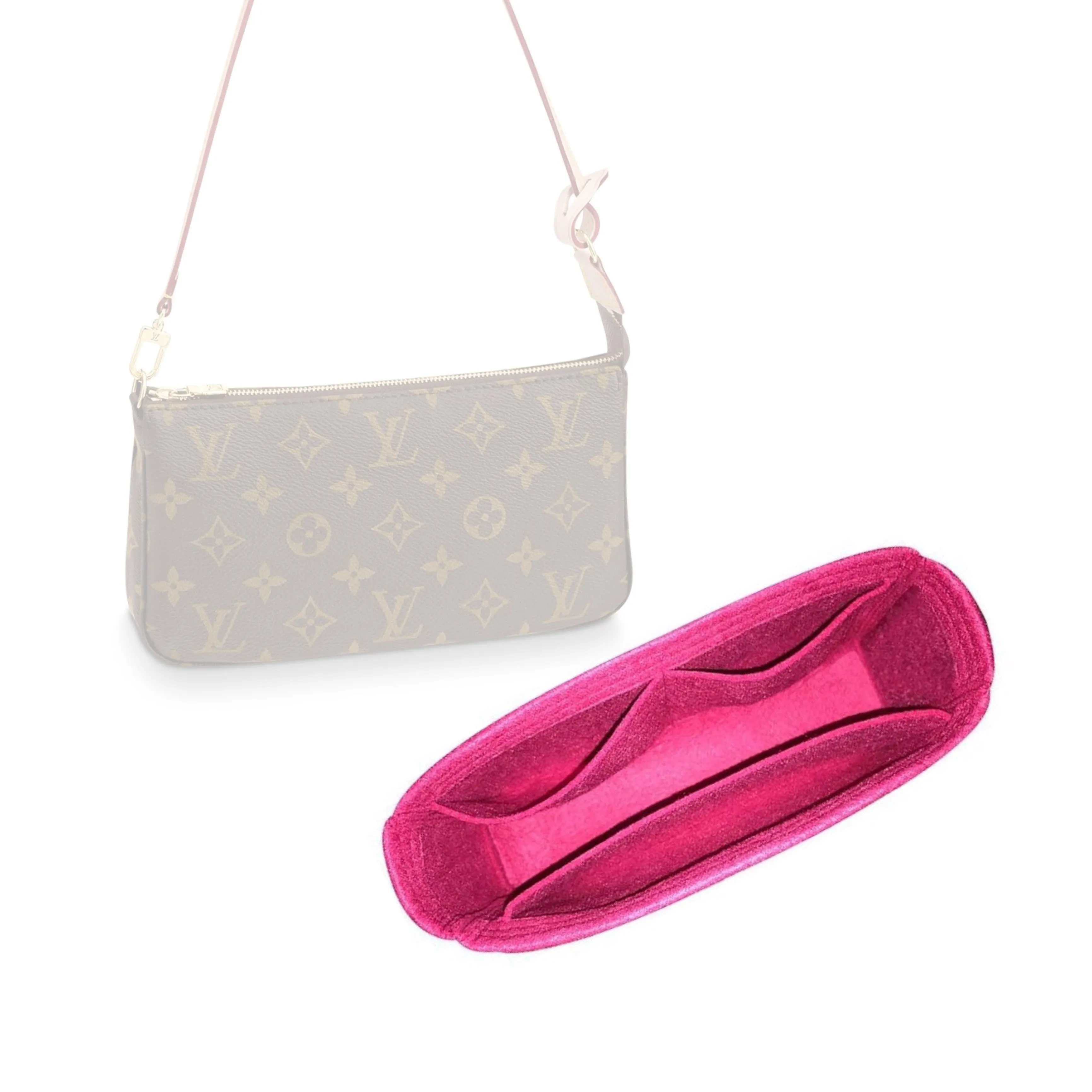 BaginBag® | Handbag Organizer For Louis Vuitton Pochette NM Bag | lv Purse Insert  | purse insert organizer | organiser inserts for handbags | louis vuitton key pouch | Bag Organizer | Tote Insert bag |  travel bag organizer | lv key pouch|
