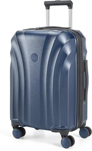 BAGSMART Carry On Luggage 22x14x9 Airline Approved with TSA Lock, Expandable Hard Shell Suitcase with Spinner Wheels, Lightweight 20 Inch Travel Rolling Carry-On Luggage, Light Blue