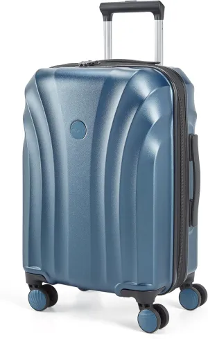 BAGSMART Carry On Luggage 22x14x9 Airline Approved with TSA Lock, Expandable Hard Shell Suitcase with Spinner Wheels, Lightweight 20 Inch Travel Rolling Carry-On Luggage, Light Blue