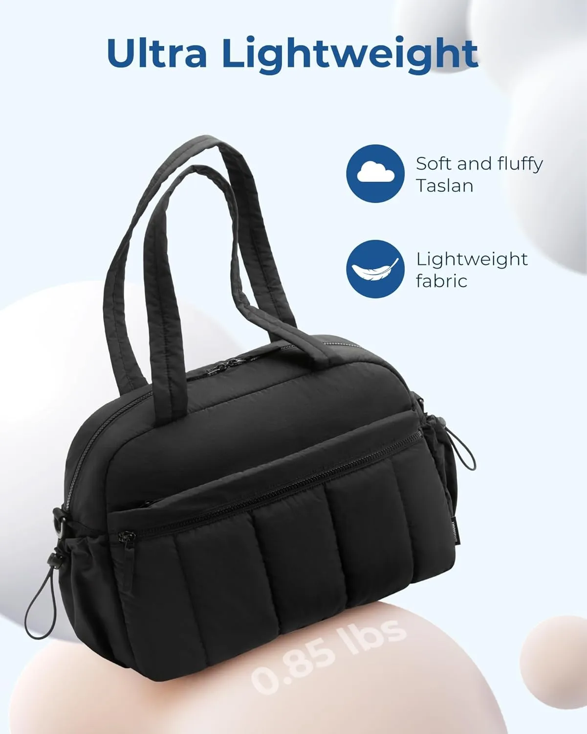 BAGSMART Gym Bag for Women, Duffle Bag for Travel with Wet Pocket, Lightweight Carry on Weekender Duffel, Water Resistant