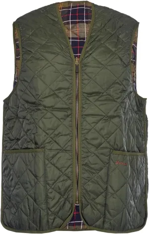 Barbour Mens Waistcoat/Zip-in Liner - Quilted 38 Olive