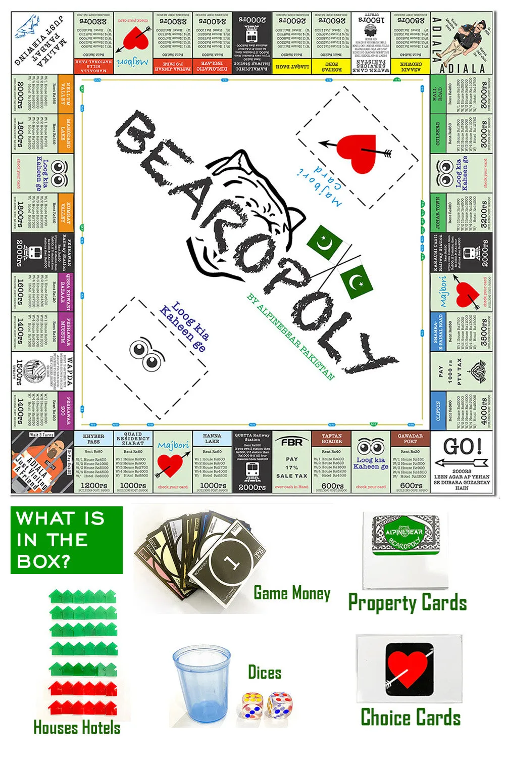 Bearopoly Board Game | Free Shipping