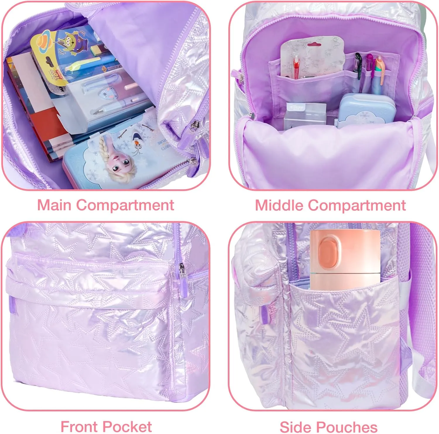 Beaulyn School Backpack for Girls Kids - School Bag Middle Primary Student Bookbags Travel Rucksack Backpack For Girl Teens