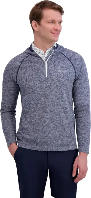 Ben Sherman Men's Quarter Zip Pullover Hooded Sweater – Lightweight, Casual, Work, Golf & Everyday Wear
