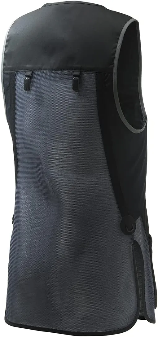 Beretta Men's Uniform Pro 20.20 Breathable Slim Fit Microsuede Patch Front Zip Competition Clay Shooting Mesh Vest w/ Pockets