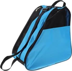 BESPORTBLE Roller Skates Bag 3-layer Skates Pouch Zipper Skating Bag Large Capacity Multi-use