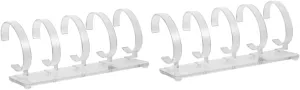 BESTYASH 2pcs Removable Transparent Acrylic Watch Display Stand Position Wristwatch Holder for Elegant Showcase and Jewelry Display -resistant Base for Stability