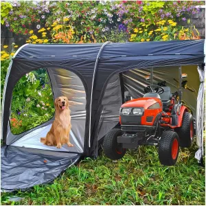 Bike Storage Tent with Ventilation Mesh Outdoor Bike Storage for 2/3/4/5 Bikes or 3 Motorcycle Outdoor Bicycle Storage Bicycle Tent