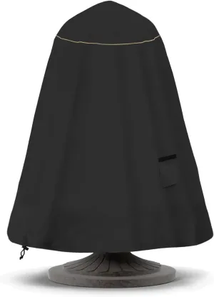 Bitubi Fountain Cover（36"x42"） 600D Oxford Cloth Garden Fountain Statue Protective Cover with Drawstring Waterproof Windproof Fountain Protector,Black