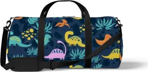 Black Jurassic Period For Dinosaurs Boys and Girls Sports Bag Tote Bag Waterproof Gym Bag with Shoulder Strap Zipper 2 Side Pockets for Men and Women, Travel and Storage Shoulder Bag.