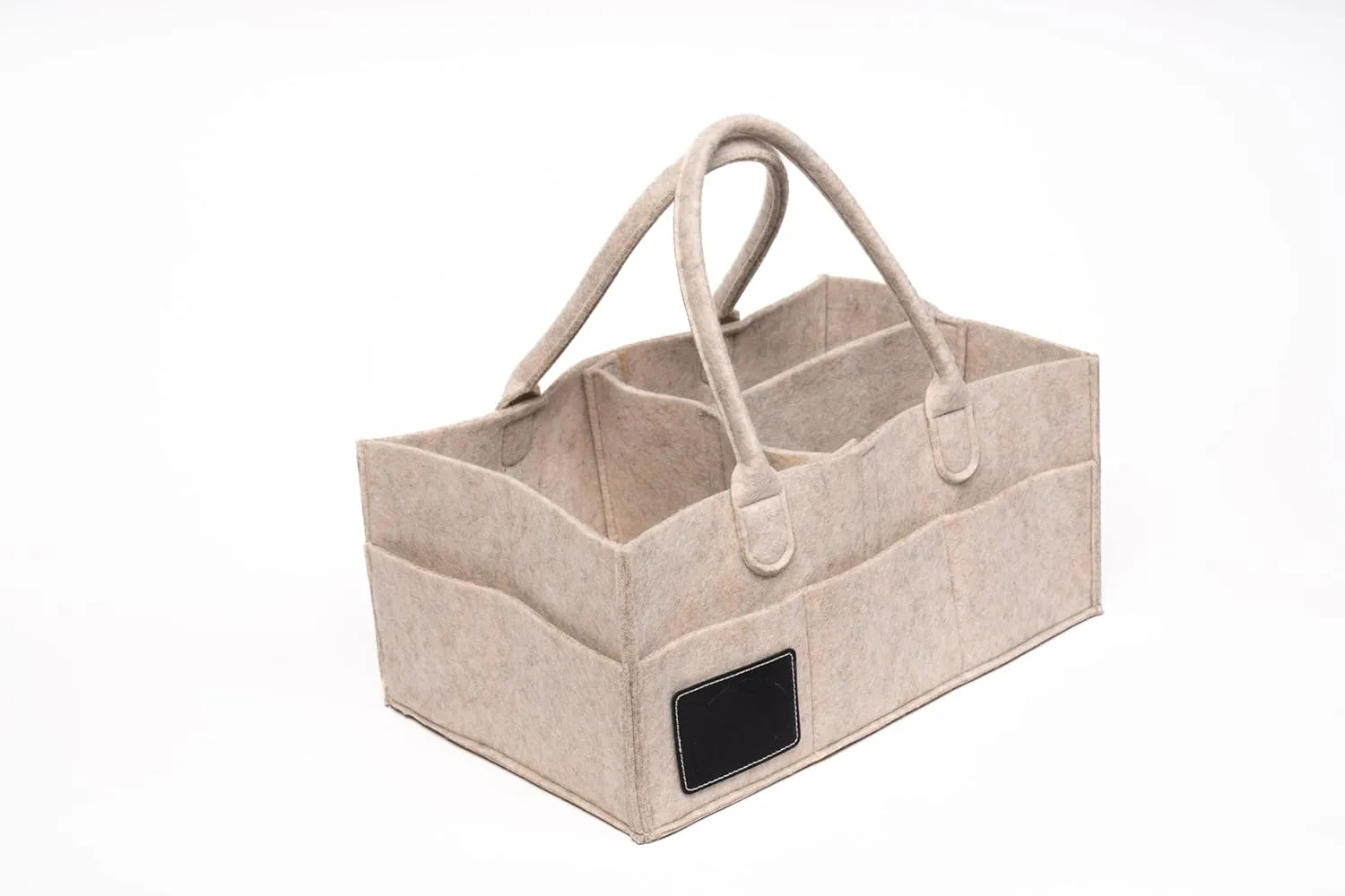 Bliss & Nest Diaper Caddy Bag, Baby Organizer, Nursery Storage, Diaper Bag, Car Organizer, Customizable Gift, Newborn Essentials, Baby Shower Present (Oatmeal Customize, Large)