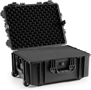 BluBox 2116-W Large Rolling Waterproof Case - 21.3x16x9.8 Inches IP67 Rated Hard Case with Customizable Foam, Ideal for Camera Case and Gear Transport