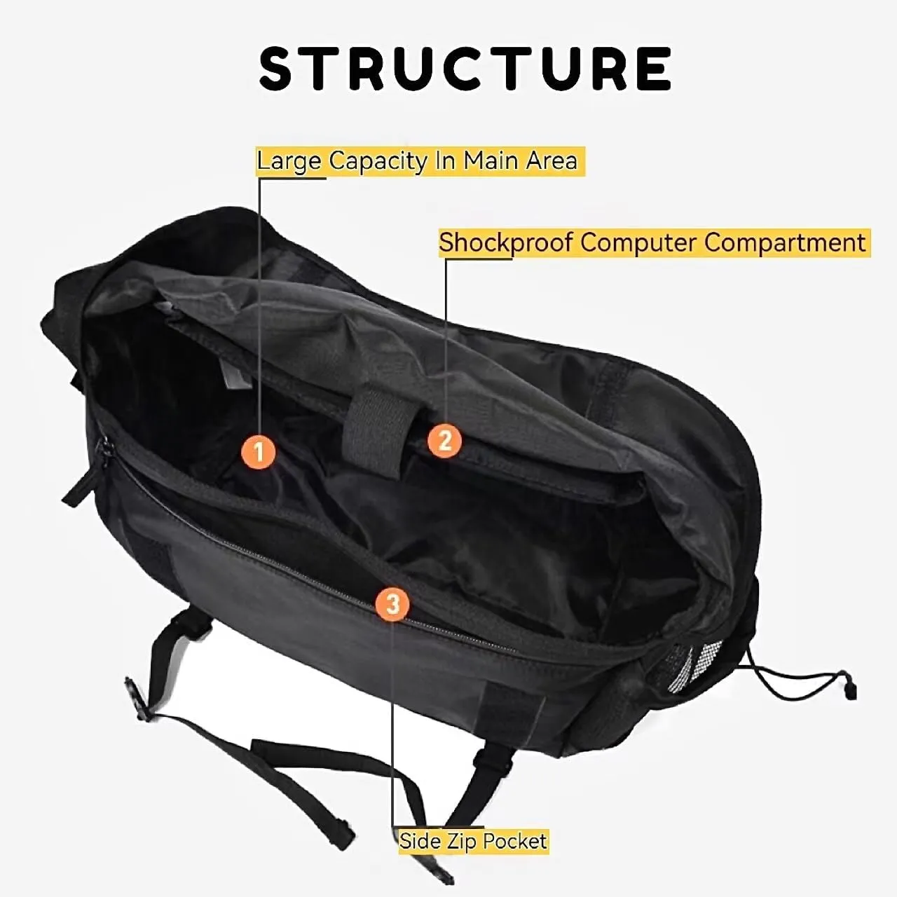 Boho Messenger Bag for Men Crossbody Bag Big Capacity Shoulder Bag Casual Purse Upgraded Version Travel Essentials