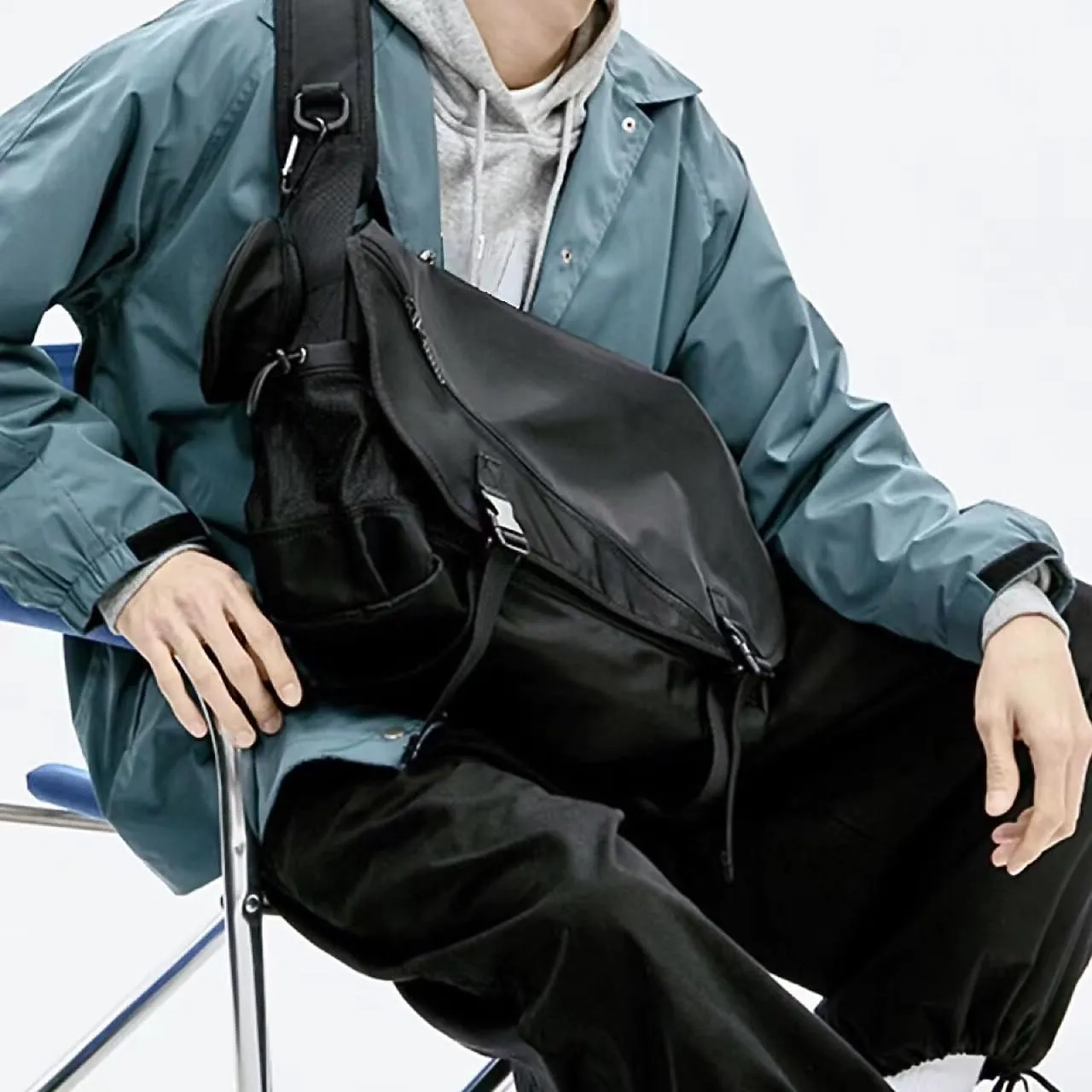 Boho Messenger Bag for Men Crossbody Bag Big Capacity Shoulder Bag Casual Purse Upgraded Version Travel Essentials