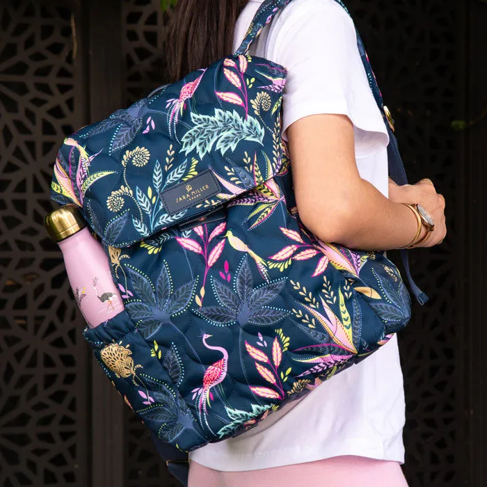 Botanic Paradise Quilted Backpack