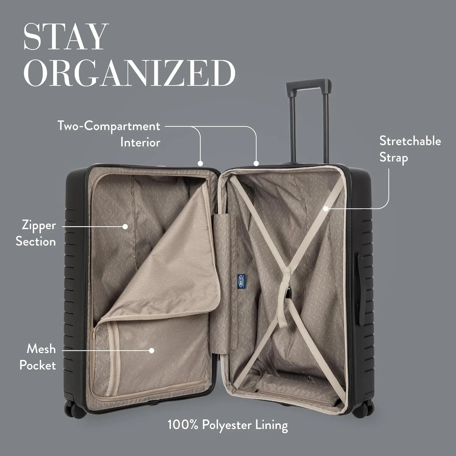 Bric's 30" Expandable Spinner Suitcase - Travel Luggage with TSA-Approved Lock and Hard Shell Exterior - B|Y Ulisse - Black