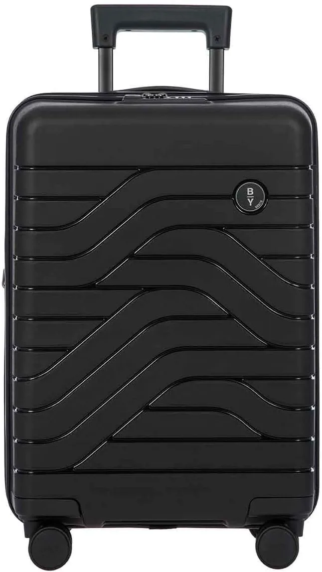 Bric's B|Y Ulisse 21-Inch Spinner - Luxury Carry-On Luggage With Spinner Wheels - Hard Shell Suitcases Made From Durable Polypropylene and Polycarbonate - Black
