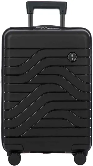 Bric's B|Y Ulisse 21-Inch Spinner - Luxury Carry-On Luggage With Spinner Wheels - Hard Shell Suitcases Made From Durable Polypropylene and Polycarbonate - Black