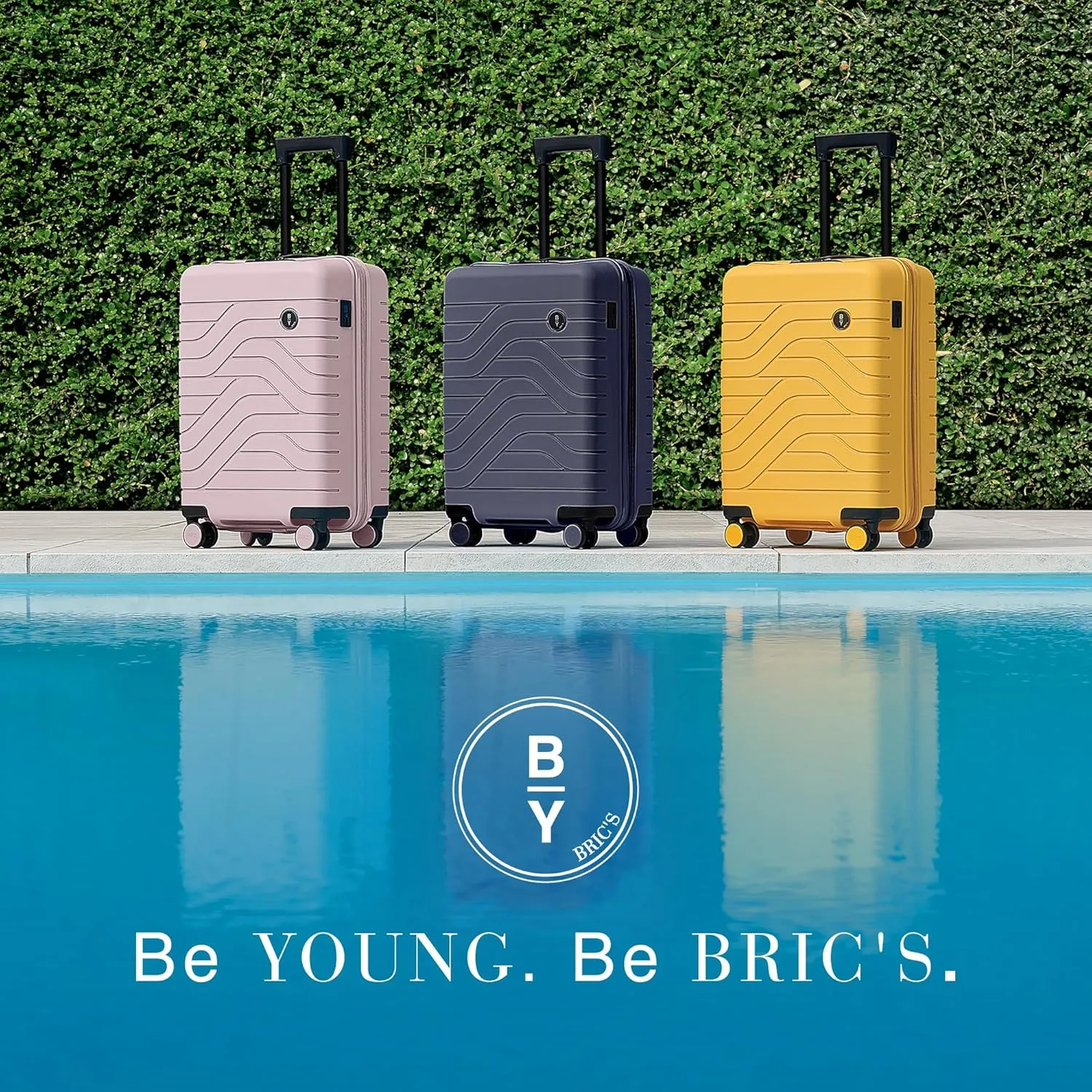 Bric's B|Y Ulisse 21-Inch Spinner - Luxury Carry-On Luggage With Spinner Wheels - Hard Shell Suitcases Made From Durable Polypropylene and Polycarbonate - Mango