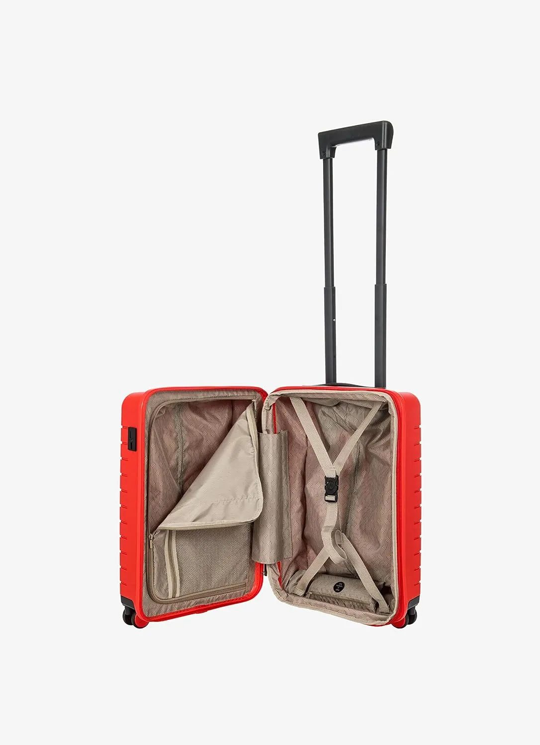 Bric's B|Y Ulisse 21-Inch Spinner - Luxury Carry-On Luggage With Spinner Wheels - Hard Shell Suitcases Made From Durable Polypropylene and Polycarbonate - Red