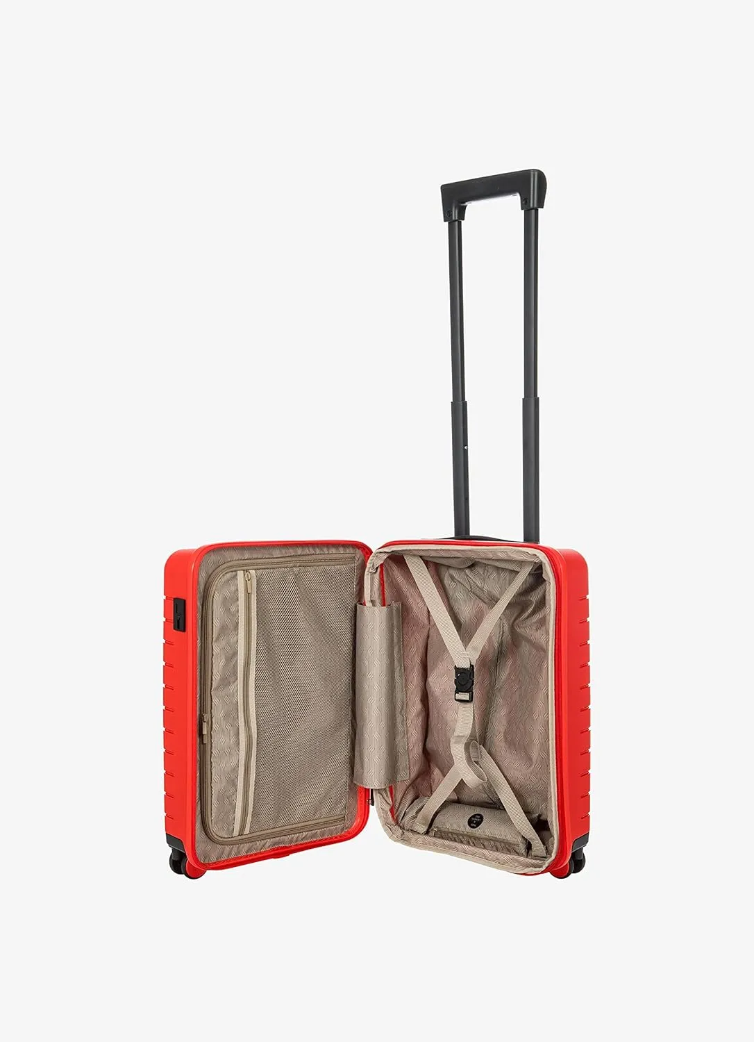 Bric's B|Y Ulisse 21-Inch Spinner - Luxury Carry-On Luggage With Spinner Wheels - Hard Shell Suitcases Made From Durable Polypropylene and Polycarbonate - Red