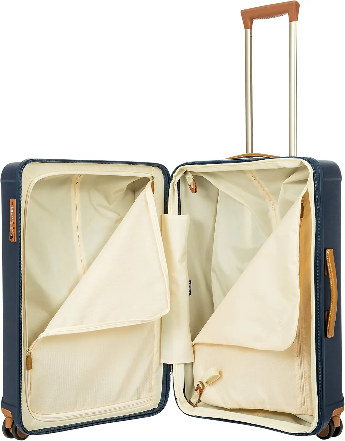 Bric's Capri 2.0 27"-Inch Spinner - Expandable Luxury Carry On Luggage With Spinner Wheels - Lightweight Carry On Suitcases with Wheels Made From Durable Polycarbonate - Matte Blue