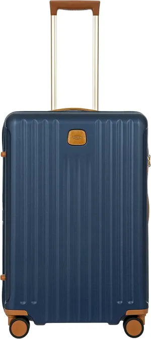 Bric's Capri 2.0 27"-Inch Spinner - Expandable Luxury Carry On Luggage With Spinner Wheels - Lightweight Carry On Suitcases with Wheels Made From Durable Polycarbonate - Matte Blue