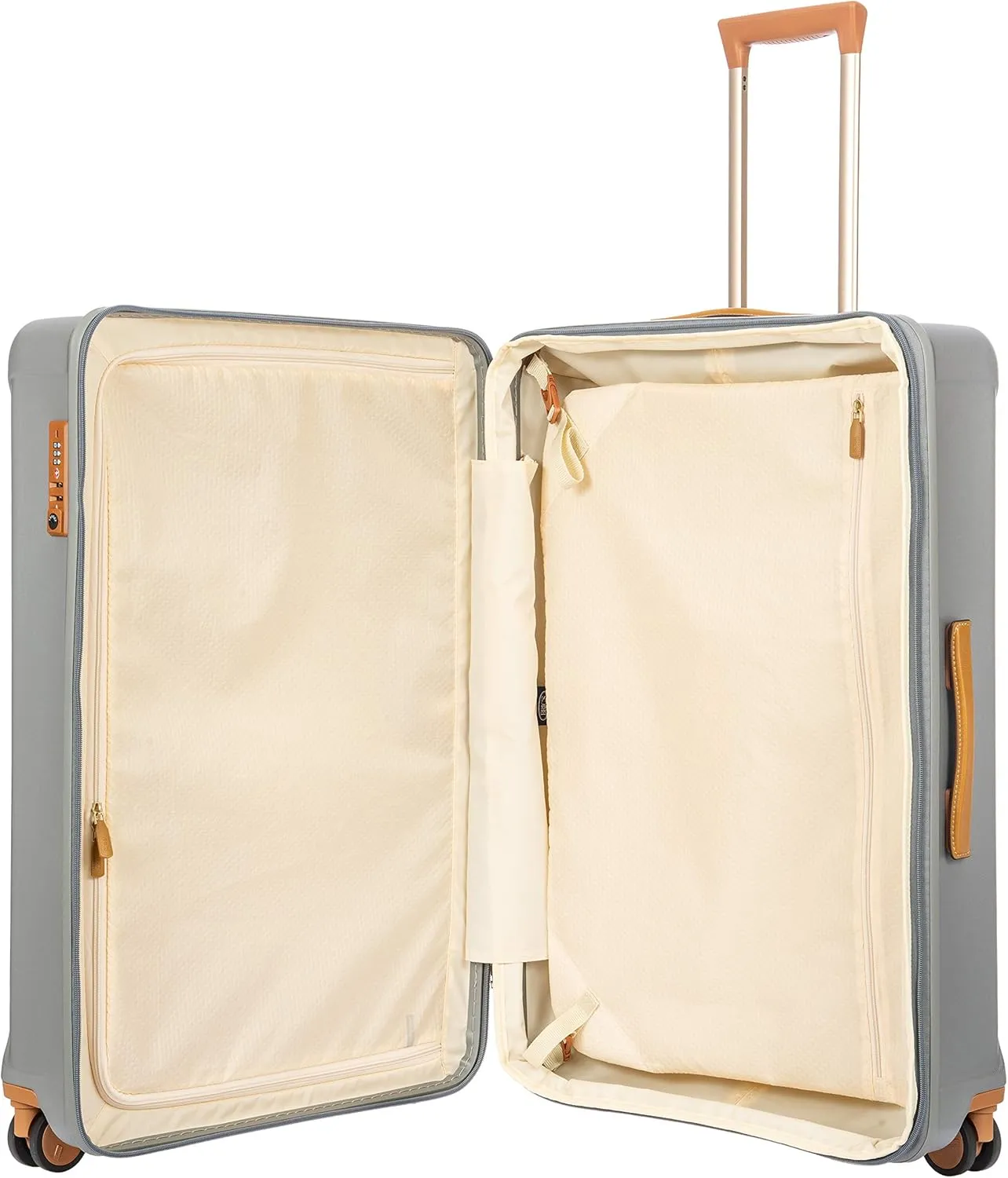 Bric's Capri 2.0 30"-Inch Spinner - Expandable Luxury Carry On Luggage With Spinner Wheels - Lightweight Carry On Suitcases with Wheels Made From Durable Polycarbonate - Silver