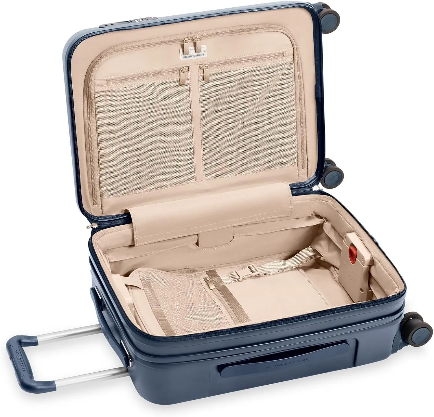Briggs & Riley 21" Global Carry On Expandable Spinner - Luggage for Travel, Suitcases with Wheels, Hardside Rolling Bag for Men & Women, Self-Repairing Zipper - Sympatico Collection, Navy
