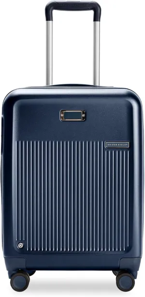 Briggs & Riley 21" Global Carry On Expandable Spinner - Luggage for Travel, Suitcases with Wheels, Hardside Rolling Bag for Men & Women, Self-Repairing Zipper - Sympatico Collection, Navy
