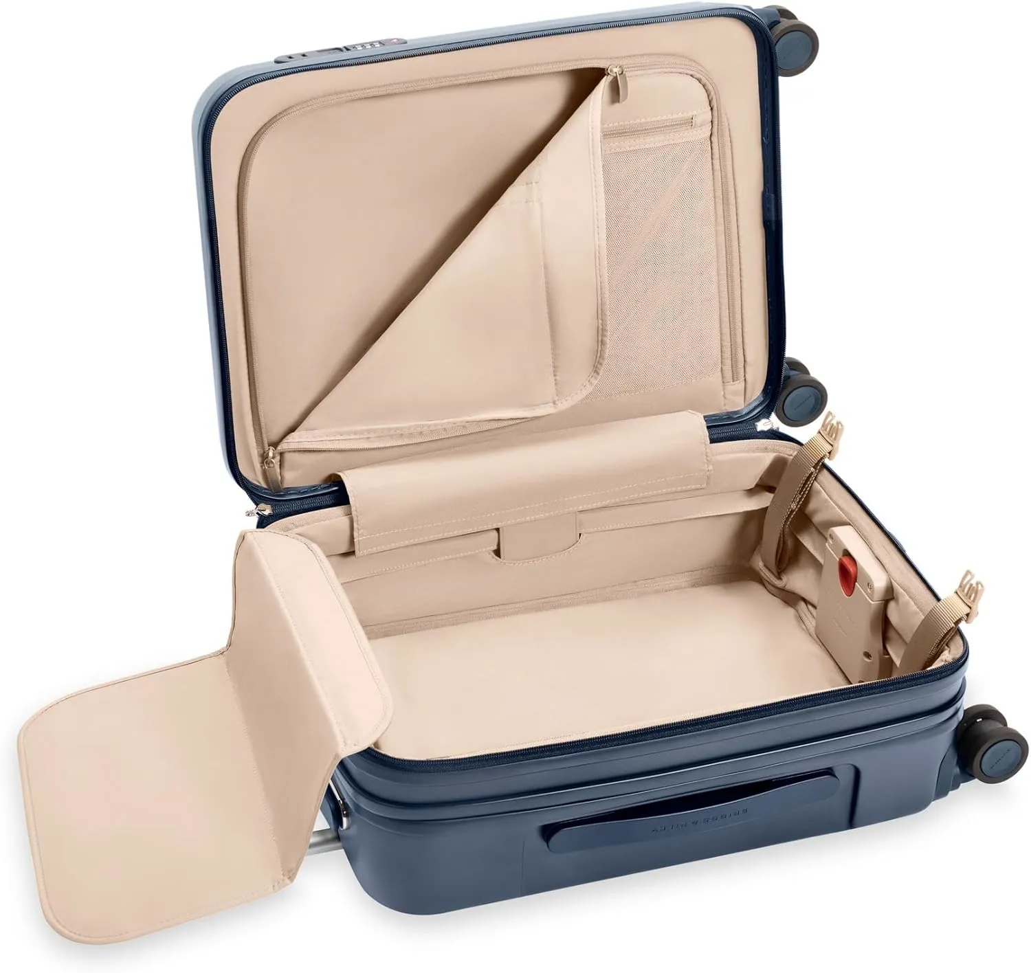Briggs & Riley 21" Global Carry On Expandable Spinner - Luggage for Travel, Suitcases with Wheels, Hardside Rolling Bag for Men & Women, Self-Repairing Zipper - Sympatico Collection, Navy