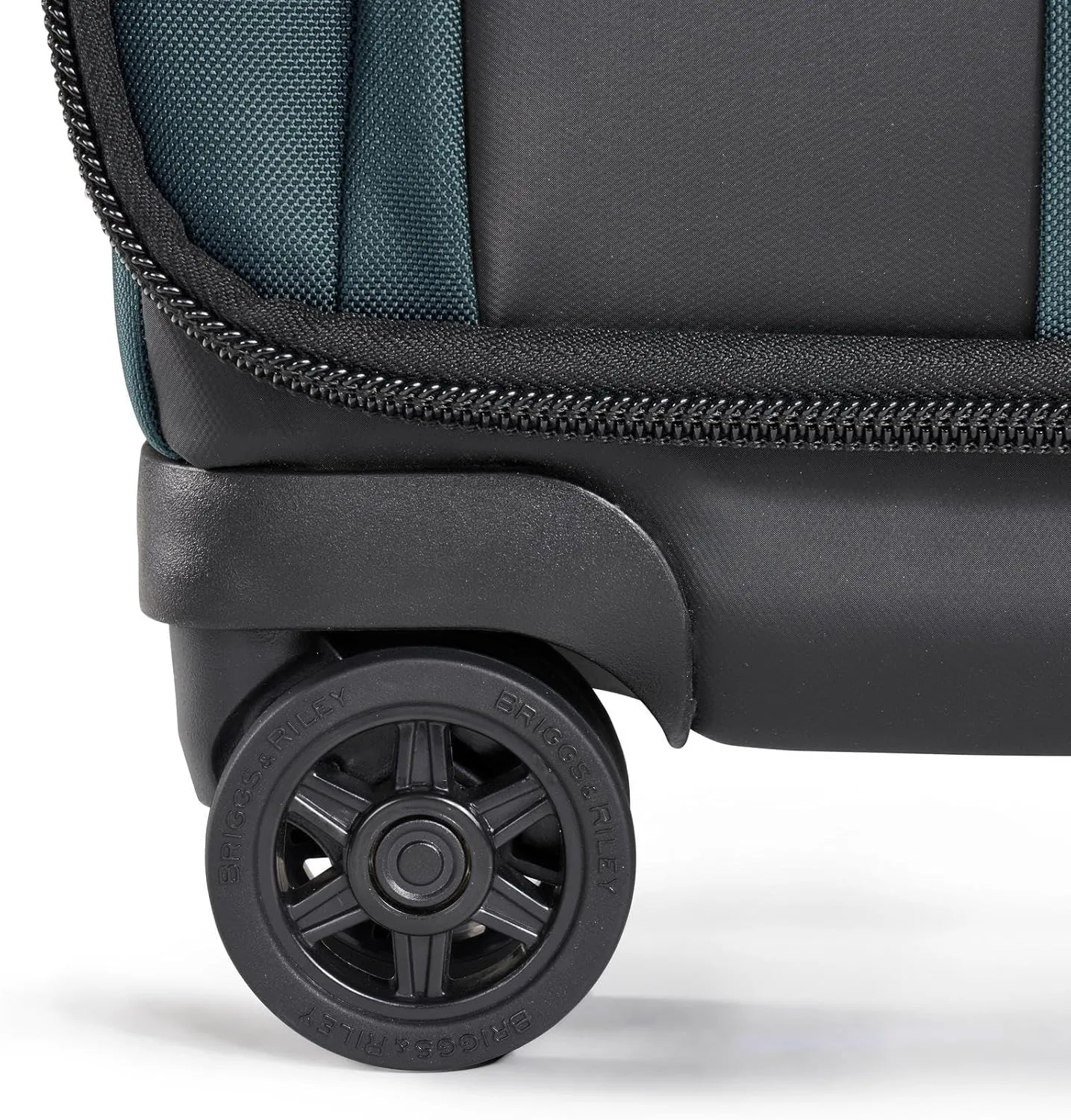 Briggs & Riley 29" Large Expandable Spinner - Checked Luggage for Travel, Suitcases with Wheels, Softside Rolling Bag for Men & Women, Self-Repairing Zipper - ZDX Collection, Ocean