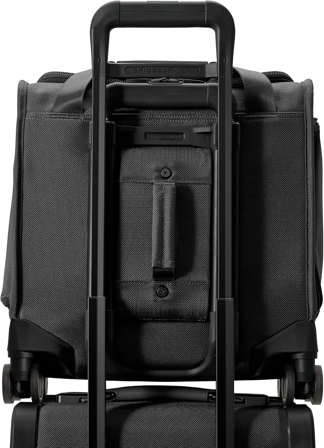 Briggs & Riley Cabin Spinner - Carry On Luggage for Travel, Suitcases with Wheels, Softside Rolling Bag for Men & Women, Fits Under Plane Seat, Interlocking Handle - Baseline Collection, Black