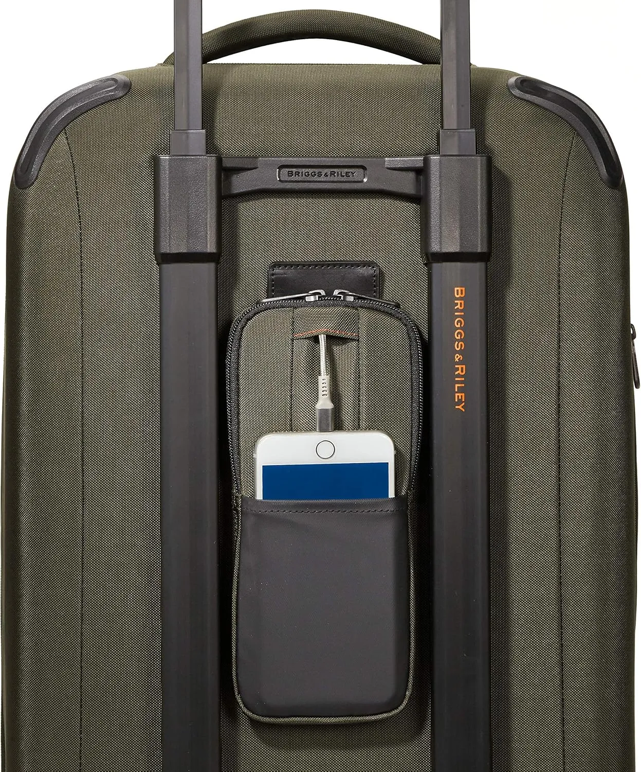 Briggs & Riley Domestic 22" Carry On Expandable Spinner - Luggage for Travel, Suitcases with Wheels, Softside Rolling Bag for Men & Women, Self-Repairing Zipper - ZDX Collection, Hunter