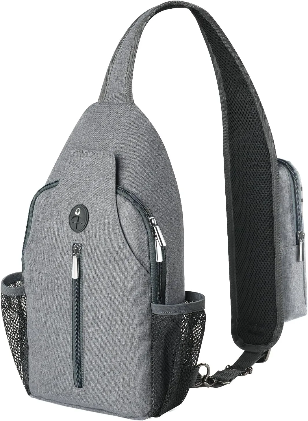 BROADREAM Sling Bag for Men Women Phone Crossbody Bag with Water Bottle Pocket Portable Hiking Daypacks Multifunctional Travel Bag