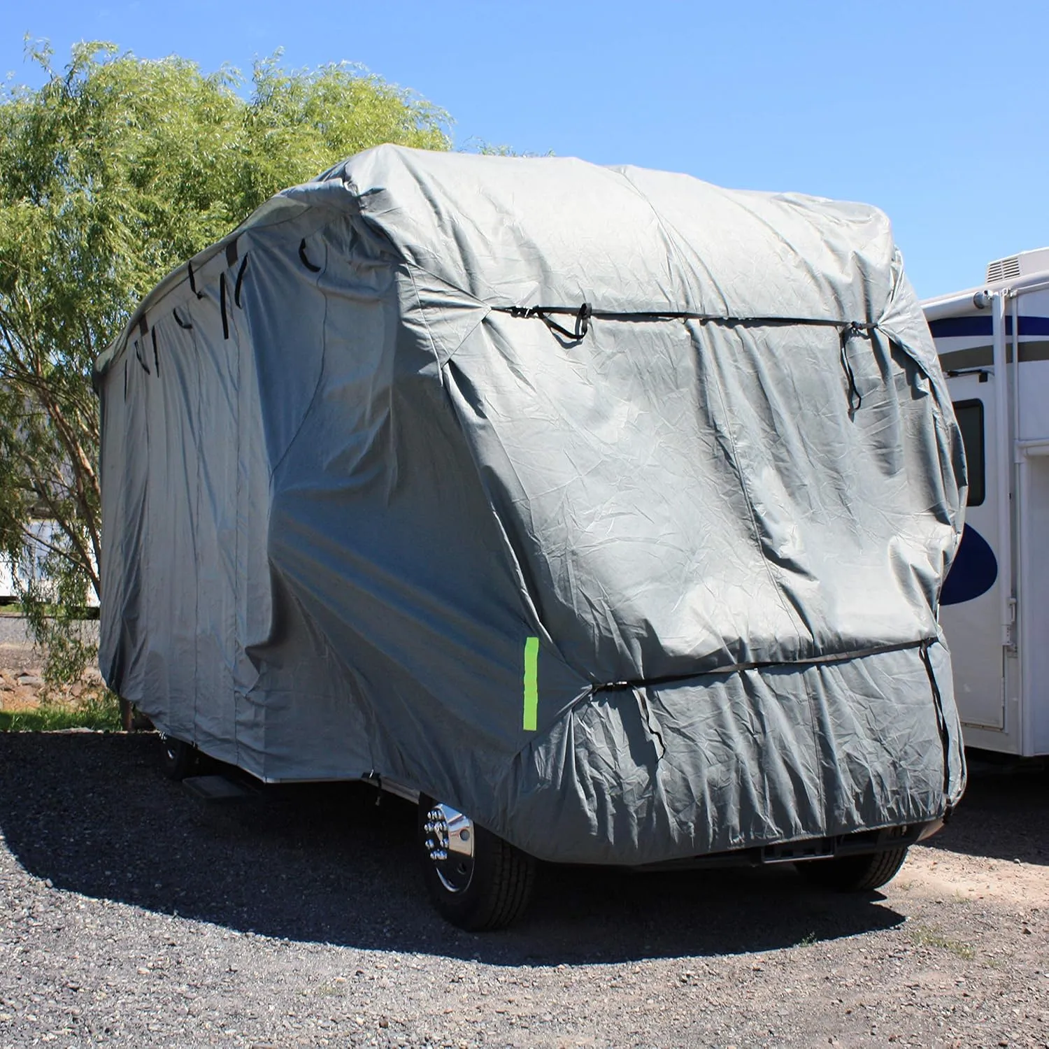 Budge Class C RV Cover Fits Class C RVs up to 21' Long (Gray, Polypropylene), 256" L x 105" W x 108" H (RVRB-30)