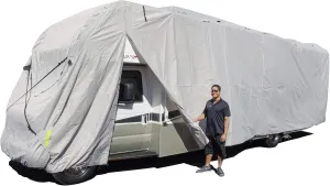 Budge Premier Class C RV Cover Fits Class C RVs up to 24' Long (Gray, Polyester), 292" L x 105" W x 108" H (RVRP-31)