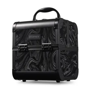 BYOOTIQUE Makeup Train Case 2-Tier Trays Portable Cosmetic Organizer Travel Storage Lockable Box with Mirror for Salon Brauty School Nail Tech,CoyoteButtes Shadows