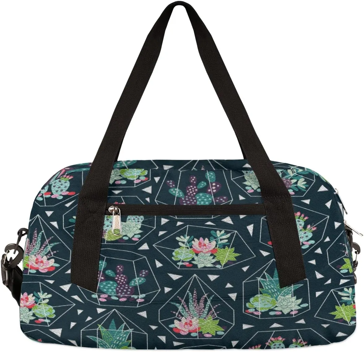 Cactus Kids Duffel Bag for Girls Boys Teens, Oil Painting Dance Bag Overnight Small Duffel Bag Carry On Weekend Sports Gym Travel Bag for School Practice Gymnastics Ballet