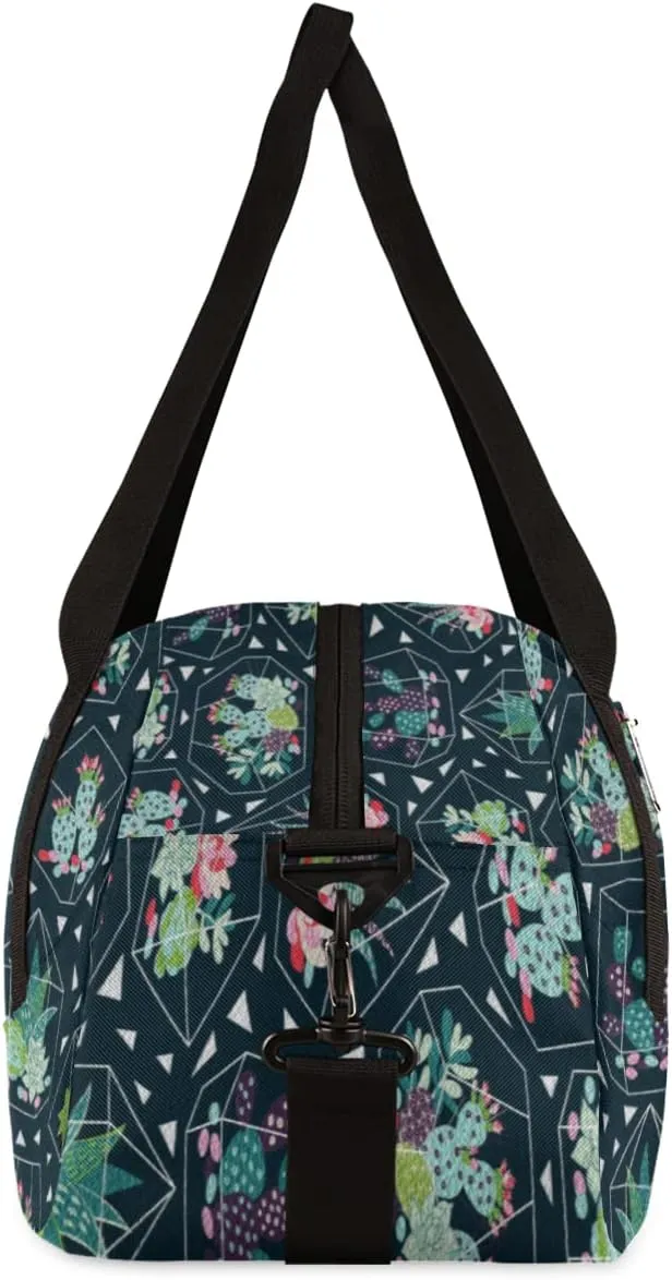 Cactus Kids Duffel Bag for Girls Boys Teens, Oil Painting Dance Bag Overnight Small Duffel Bag Carry On Weekend Sports Gym Travel Bag for School Practice Gymnastics Ballet
