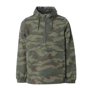 Camo Nylon Windbreaker Pullover
