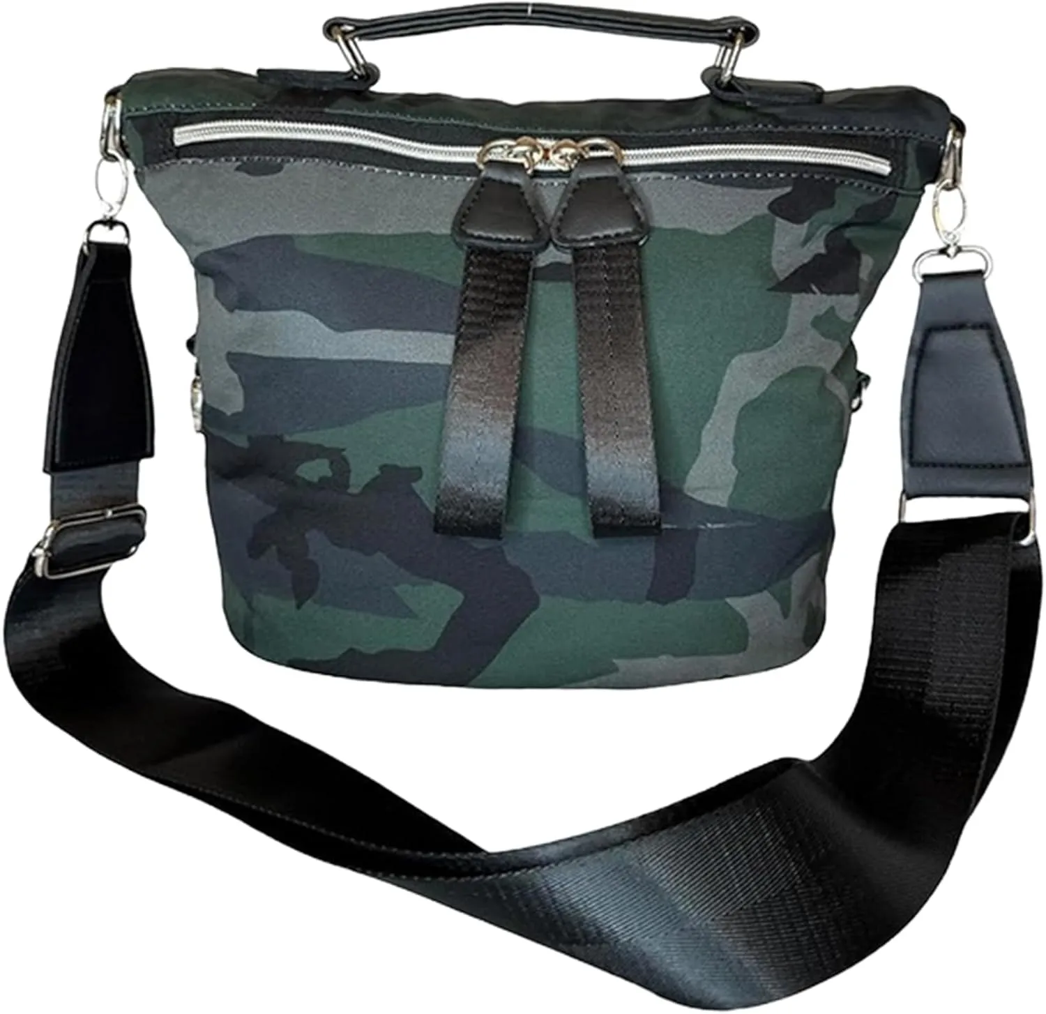 Camo Travel Shopping Shoulder Bag/Purse | Durable Softshell Tote Bag | with Zipper Closure & Adjustable Shoulder Strap
