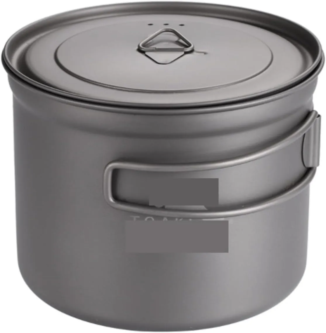 Camping Kitchen Utensil Folding Handle Outdoor Portable Camping Pot Single Pot with Lid Instant Noodle Pot Camping Cooker for Outdoor Cooking