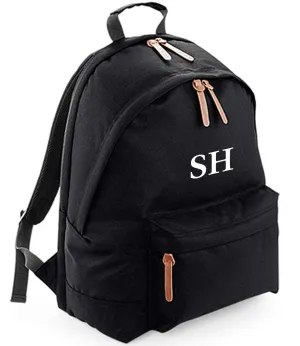 Campus Laptop Backpack Personalised With Initials Black or Navy