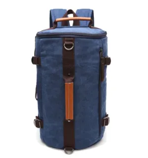 Canvas Backpack / Duffle Hybrid - Barrel Style