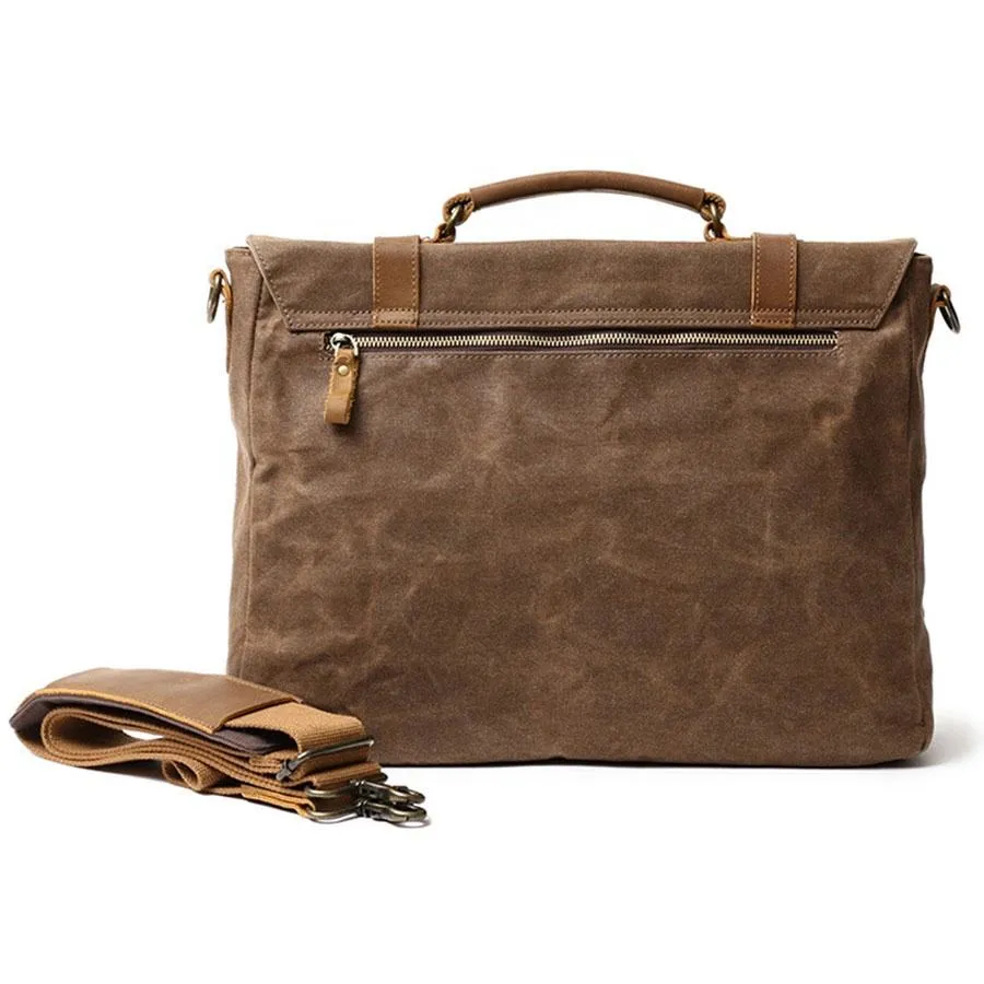 Canvas Leather Vintage Messenger Bag
