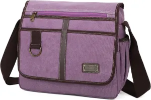 Canvas Messenger Bag Satchel Bag Crossbody Bag Shoulder Bag 14inch With Water Pocket