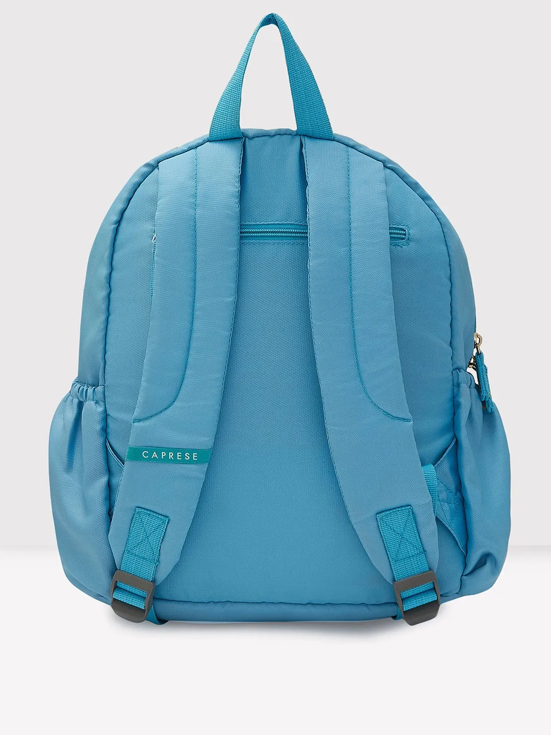 Caprese Xenia Medium Light Blue Printed Backpack