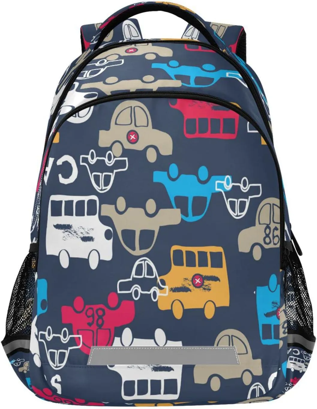 Car Backpack for Girls Kids Boys School Bookbags, Student Laptop Backpack Carrying Bag Casual Lightweight Travel Sports Day Packs