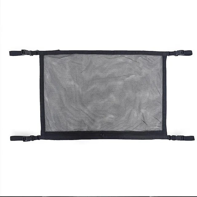 Car Ceiling Cargo Net Pocket Multi-function Adjustable  Durable Large Double-Layer Mesh SUV Roof Organizer Long Trip Storage Bag,Tent Putting Quilt Children's Toy Towel Sundries
